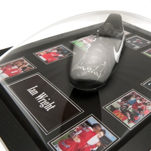 Official Arsenal FC Wright Signed Boot (Framed) Official Arsenal FC Wright Signed Boot (Framed)