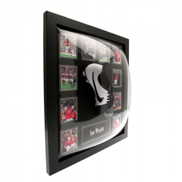 Official Arsenal FC Wright Signed Boot (Framed) Official Arsenal FC Wright Signed Boot (Framed)