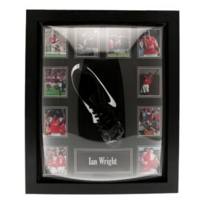 Official Arsenal FC Wright Signed Boot (Framed) Official Arsenal FC Wright Signed Boot (Framed)