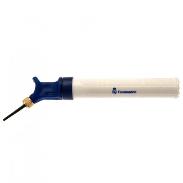 Official Real Madrid CF White Dual Action Football Pump Official Real Madrid CF White Dual Action Football Pump