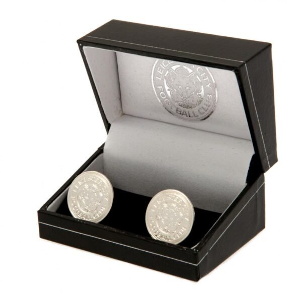 Official Leicester City FC Silver Plated Formed Cufflinks Official Leicester City FC Silver Plated Formed Cufflinks