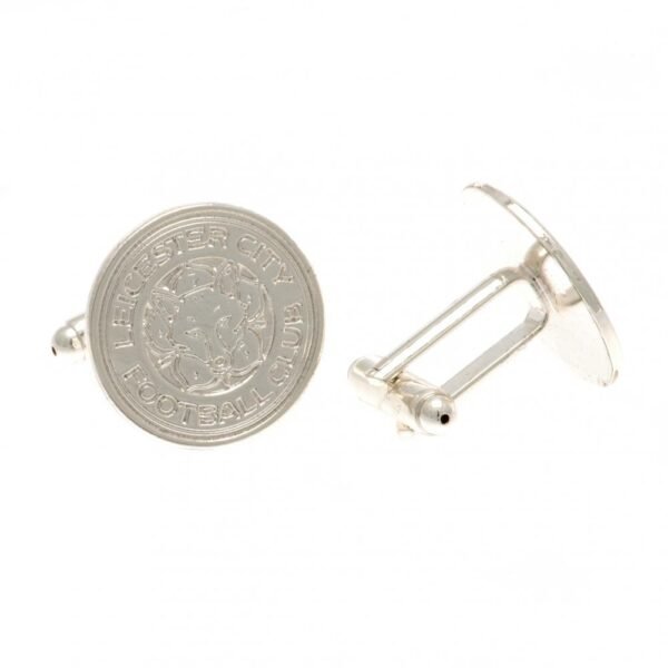Official Leicester City FC Silver Plated Formed Cufflinks Official Leicester City FC Silver Plated Formed Cufflinks