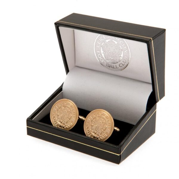 Official Leicester City FC Gold Plated Cufflinks Official Leicester City FC Gold Plated Cufflinks
