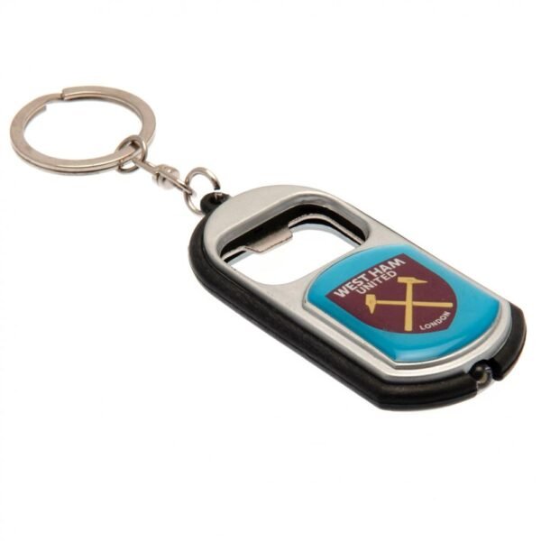 Official West Ham United FC Keyring Torch Bottle Opener Official West Ham United FC Keyring Torch Bottle Opener