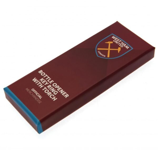 Official West Ham United FC Keyring Torch Bottle Opener Official West Ham United FC Keyring Torch Bottle Opener