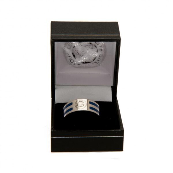 Official Leicester City FC Colour Stripe Ring Small Official Leicester City FC Colour Stripe Ring Small