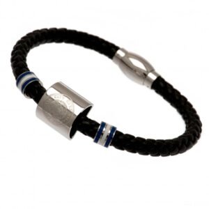 Official Leicester City FC Colour Ring Leather Bracelet Official Leicester City FC Colour Ring Leather Bracelet