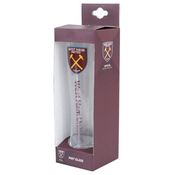 105256-West-Ham-United-FC-Tall-Beer-Glass-1-2 Official West Ham United FC Tall Beer Glass
