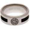 105834-Leicester-City-FC-Black-Inlay-Ring Official Premier League Leicester City FC Black Inlay Ring Medium