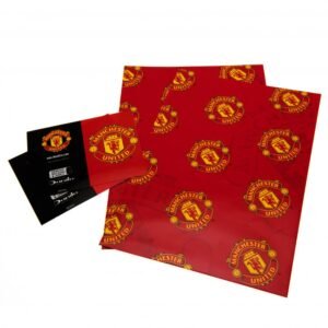 1082-Manchester-United-FC-Gift-Wrap Official Manchester United FC Crest Gift Wrap