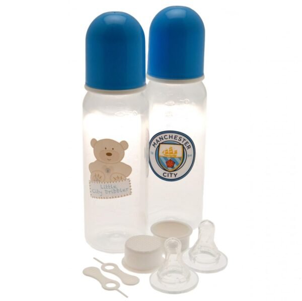 109458-Manchester-City-FC-2pk-Feeding-Bottles-3 Official Manchester City FC 2pk Feeding Bottles