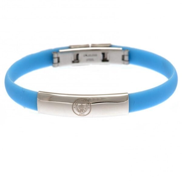 Official Manchester City FC Colour Silicone Bracelet Official Manchester City FC Colour Silicone Bracelet