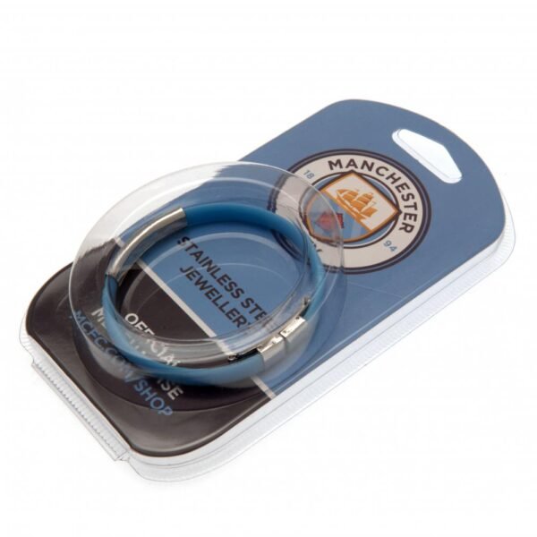 Official Manchester City FC Colour Silicone Bracelet Official Manchester City FC Colour Silicone Bracelet