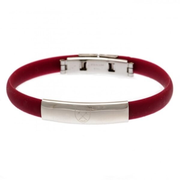 Official West Ham United FC Colour Silicone Bracelet Official West Ham United FC Colour Silicone Bracelet
