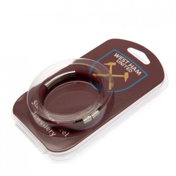 Official West Ham United FC Colour Silicone Bracelet Official West Ham United FC Colour Silicone Bracelet