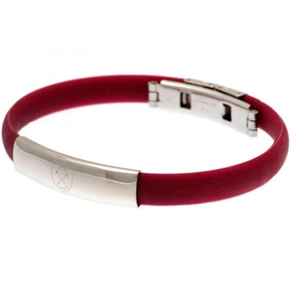 Official West Ham United FC Colour Silicone Bracelet Official West Ham United FC Colour Silicone Bracelet