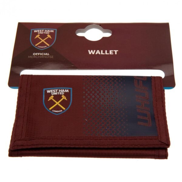 110590-West-Ham-United-FC-Nylon-Wallet-3-1 Official West Ham United FC Fade Wallet