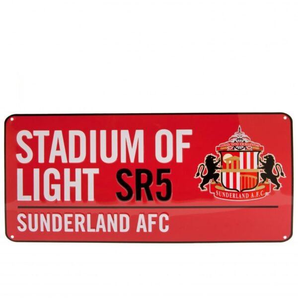 Official Sunderland AFC Colour Street Sign Official Sunderland AFC Colour Street Sign