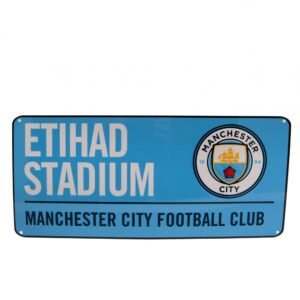 Official Manchester City FC Colour Street Sign Official Manchester City FC Colour Street Sign