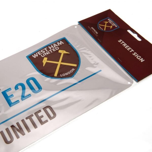 Official West Ham United FC White Street Sign Official West Ham United FC White Street Sign