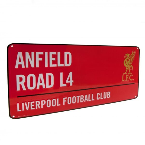 Official Liverpool FC Colour Street Sign Official Liverpool FC Colour Street Sign