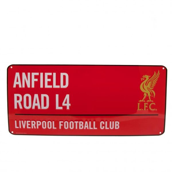 Official Liverpool FC Colour Street Sign Official Liverpool FC Colour Street Sign