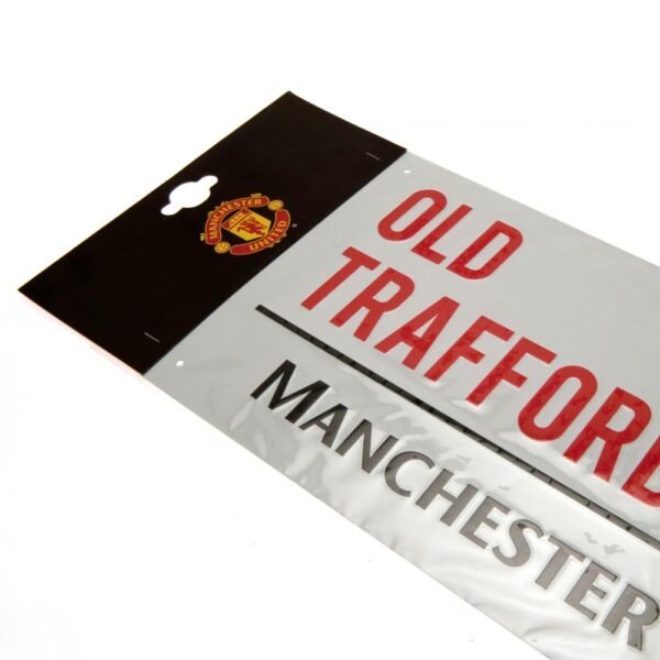 Official Manchester United FC White Street Sign Official Manchester United FC White Street Sign