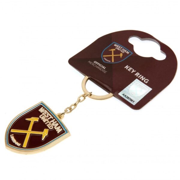 Official West Ham United FC Crest Keyring Official West Ham United FC Crest Keyring