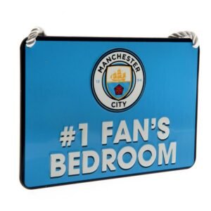 Official Manchester City FC Bedroom Sign No1 Fan Official Manchester City FC Bedroom Sign No1 Fan