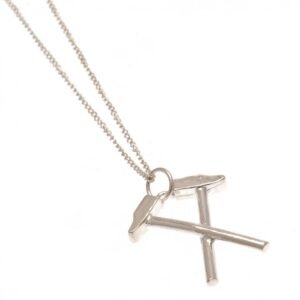 Official West Ham United FC Sterling Silver Pendant & Chain HM Official West Ham United FC Sterling Silver Pendant & Chain HM