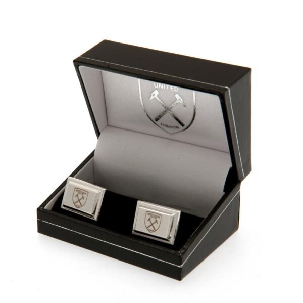 Official West Ham United FC Silver Plated Cufflinks Official West Ham United FC Silver Plated Cufflinks