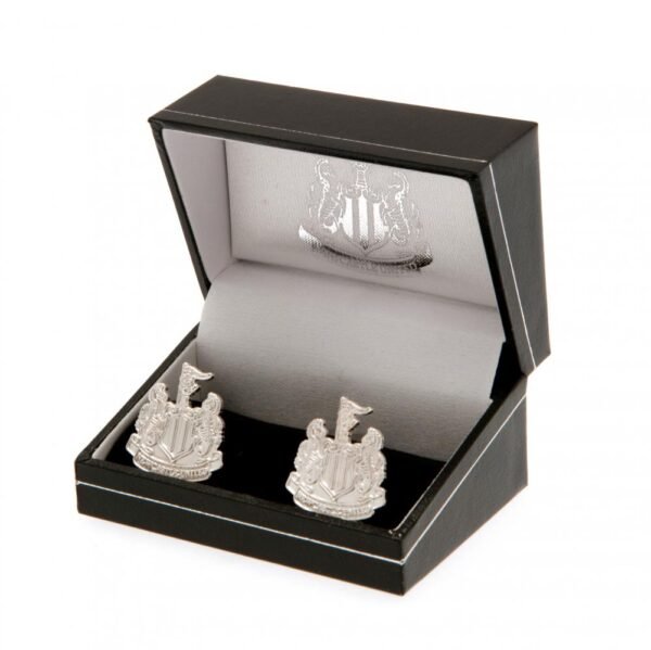 Official Newcastle United FC Silver Plated Formed Cufflinks Official Newcastle United FC Silver Plated Formed Cufflinks