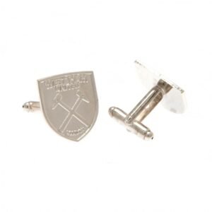 Official West Ham United FC Silver Plated Formed Cufflinks Official West Ham United FC Silver Plated Formed Cufflinks
