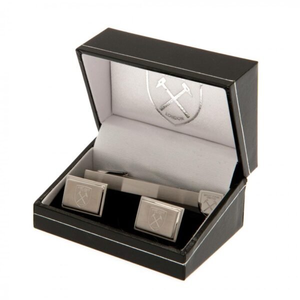 Official West Ham United FC Tie Slide & Cufflink Set Official West Ham United FC Tie Slide & Cufflink Set