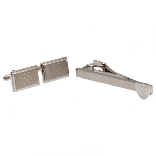 Official West Ham United FC Tie Slide & Cufflink Set Official West Ham United FC Tie Slide & Cufflink Set