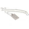 Official West Ham United FC Silver Plated Dog Tag & Chain