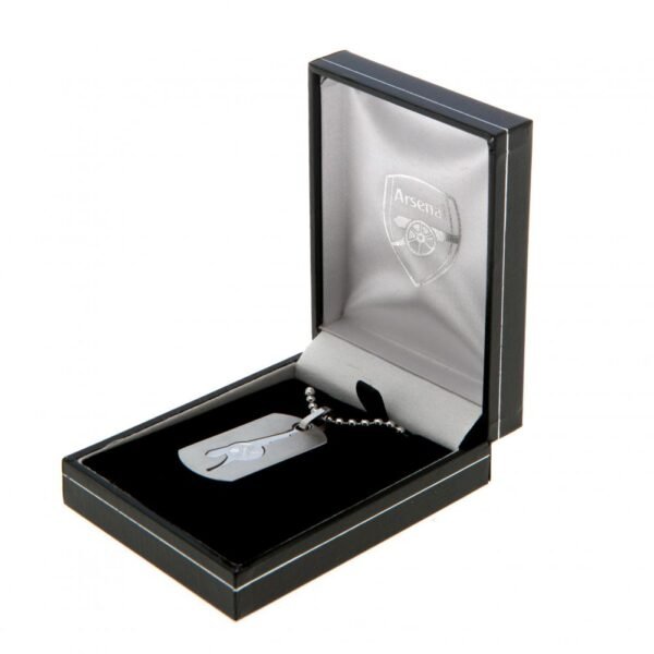 Official Arsenal FC Cut Out Cannon Dog Tag & Chain