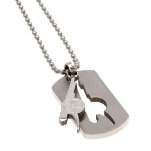 Official Arsenal FC Cut Out Cannon Dog Tag & Chain