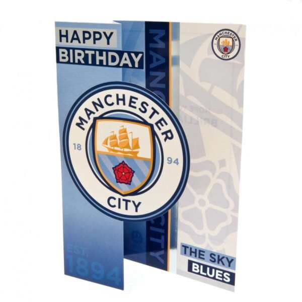 131207-Manchester-City-FC-Birthday-Card-1-2 Official Manchester City FC Sky Blues Birthday Card
