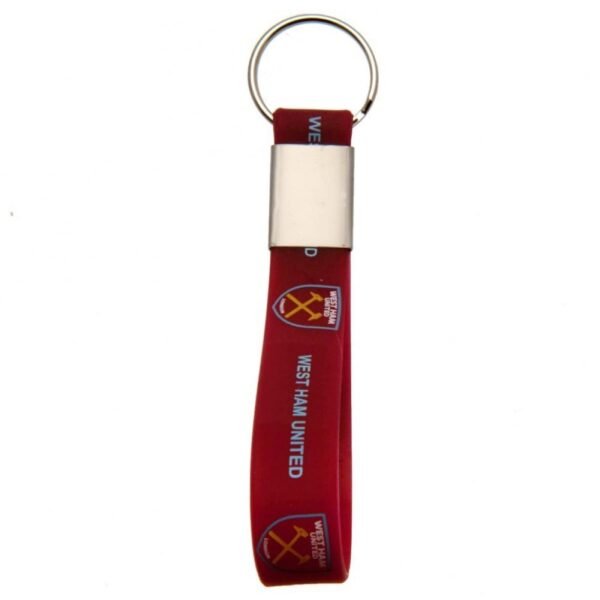 Official West Ham United FC Silicone Keyring Official West Ham United FC Silicone Keyring