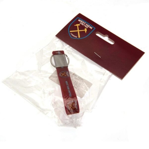 Official West Ham United FC Silicone Keyring Official West Ham United FC Silicone Keyring