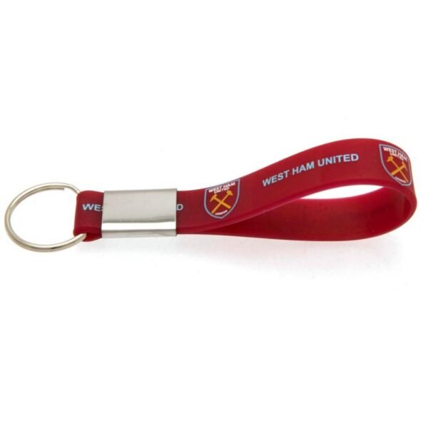 Official West Ham United FC Silicone Keyring Official West Ham United FC Silicone Keyring