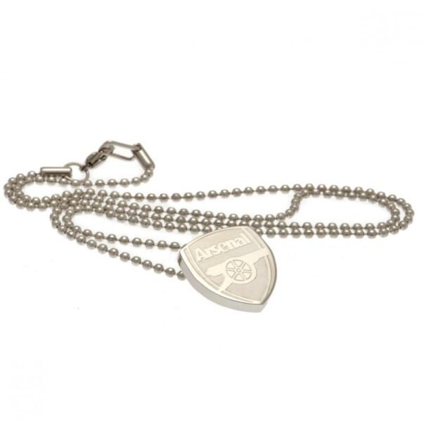 Official Arsenal FC Stainless Steel Pendant & Chain Official Arsenal FC Stainless Steel Pendant & Chain