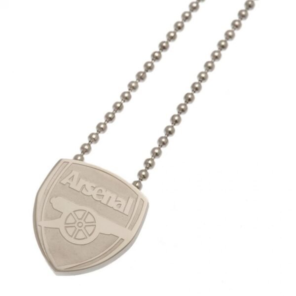 Official Arsenal FC Stainless Steel Pendant & Chain Official Arsenal FC Stainless Steel Pendant & Chain