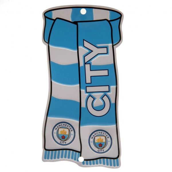 Official Manchester City FC Show Your Colours Window Sign