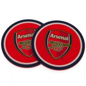Official Arsenal FC 2pk Coaster Set Official Arsenal FC 2pk Coaster Set