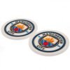Official Manchester City FC 2pk Coaster Set Official Manchester City FC 2pk Coaster Set