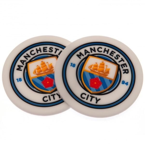Official Manchester City FC 2pk Coaster Set Official Manchester City FC 2pk Coaster Set