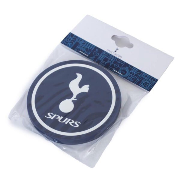 Official Tottenham Hotspur FC 2pk Coaster Set Official Tottenham Hotspur FC 2pk Coaster Set