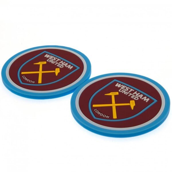 Official West Ham United FC 2pk Coaster Set Official West Ham United FC 2pk Coaster Set